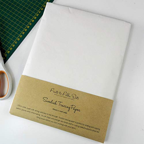 Swedish Tracing Paper for Dressmaking/Sewing Pattern Making 100cm wide x 10mtrs - Letter Box Friendly Pack (10mtrs)