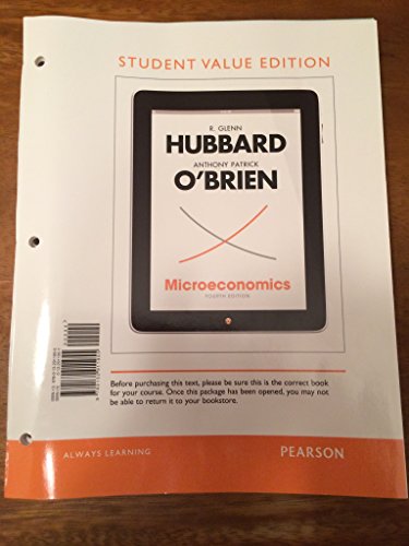 Microeconomics: Student Value Edition 0132911957 Book Cover