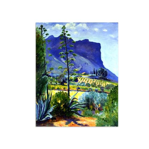 Impression sur toile Henri Manguin fleurs affiche décoration murale salon 100x80cm