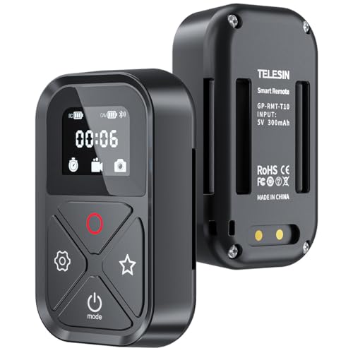 Sarini Wireless Remote Control for GoPro Hero 11/10/9/8/MAX with LED Display Menu Display Bluetooth Remote Control Simultaneous Control of Five Cameras - Image 2