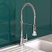 EISL LEON Niederdruck Spiralfeder-Küchenarmatur Chrom mit ausziehbarer Geschirrbrause, Wasserhahn Küche mit Federbrause, 360° schwenkbare Spültischarmatur, Einhebelmischer, NI183ESCR-LP-PR-A
