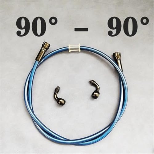 Flexible de frein AN3 M10 2000mm 90° pour moto hydraulique - 3