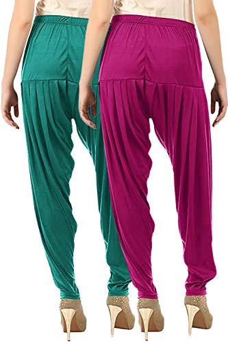 Image of Buy That Trendz Patiala Salwar for Women Relaxed Fit Viscose Patiyala Salwar Harem Bottom Pants