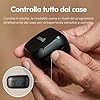 Cearvol Nano Amplificatore del Suono per Anziani, Custodia di Ricarica con Controllo, 3 Modalità, 3 Programmi Sonori, Senza Fischi, Mezzanotte