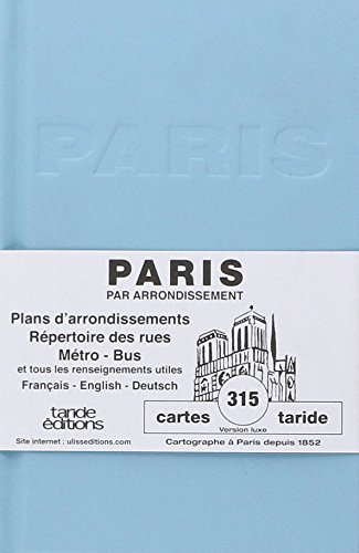 Plan de Paris Cartonne Bleu 315/2012