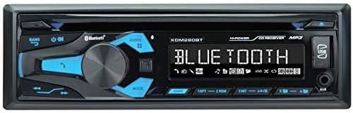 Dual Electronics XDM280BT Single-DIN in-Dash CD Receiver with Bluetooth, Blue, 2.07x2.37x5.18 inches