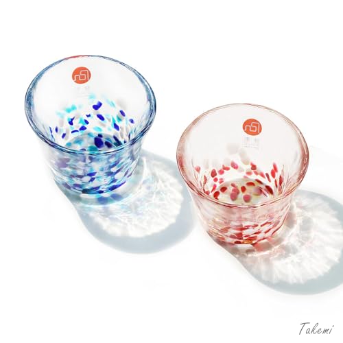 Japanese Handcrafted Sake Cups – Exquisite Artisan Glassware for Cold Sake & Shochu, Elegant Drinkware for Any Occasion, Made in Japan (Spring & Summer Dew, Sake Glass (2.5 fl oz))