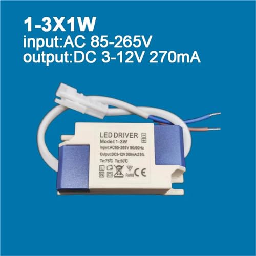 Driver LED AC 85V 265V alimentation courant constant 3W panel light spotlight