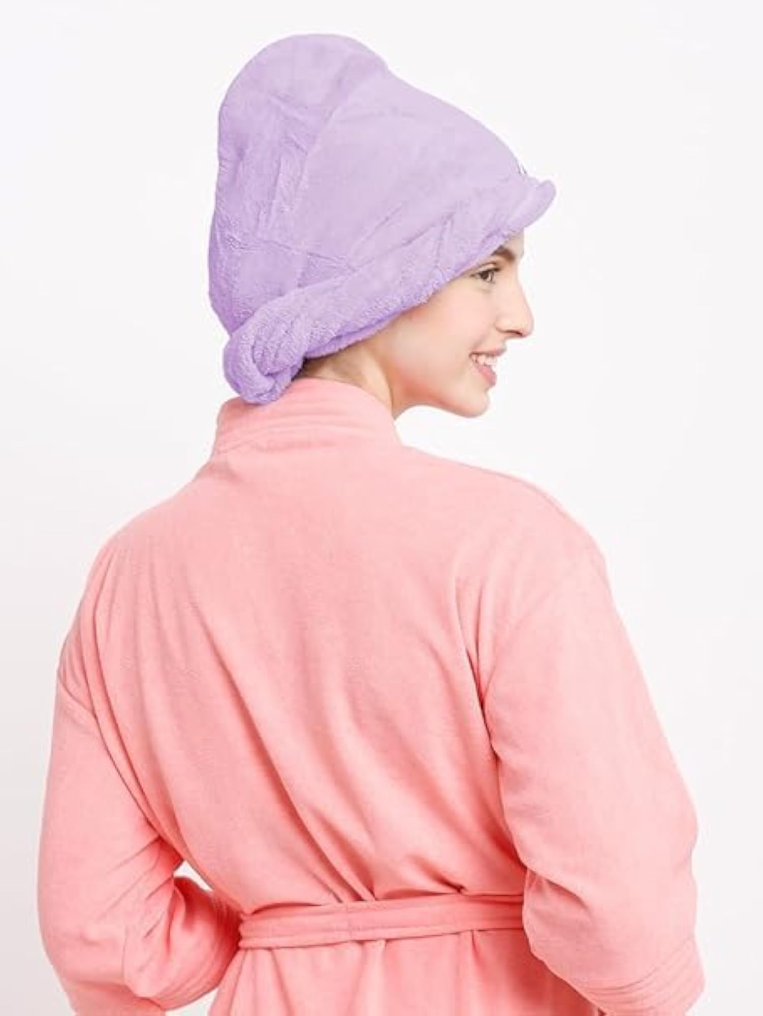 Pack of 3 Quick-Drying Microfiber Hair Towel Wrap Caps, Multicolor