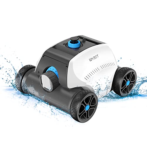 Wybot 2023 Latest Cordless Robotic Pool Cleaner, Pool Vacuum With 120-130Mins Working Time, Stronger Powerful Suction, Led Indicator, Ideal For Above/In-Ground Flat Pools Up To 1000-1300 Sq.ft #TOP20