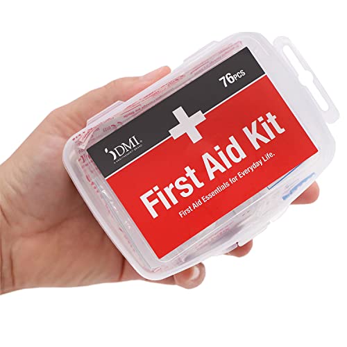 DMI 76-Piece First-Aid Kit, Portable All-Purpose Use for Minor Cuts and Scrapes,…