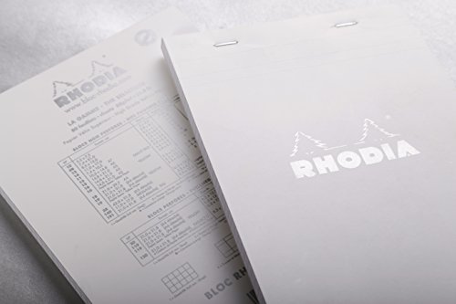 Bloc de notes N°12 Rhodia 80 feuilles lignées blanc cf12201 - 7