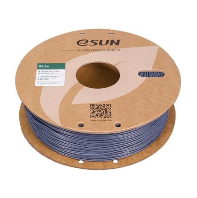Image of eSUN High Speed PLA+ Filament 1.75mm, 3D Printer Filament Speedy PLA Plus for Fast Printing, Dimensional Accuracy + /- 0.03mm, 1KG (2.2 LBS) Grey