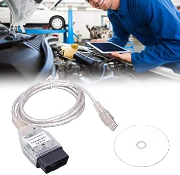 Car Diagnostic Tool Cable K+ DCAN Ediabas Coding Interface Cable K + Dcan Obd2 USB Cable Interface with Switch Replacement Interface OBD Interface Cable for Series 1 E81 E82 E83 E87 E88 20042011