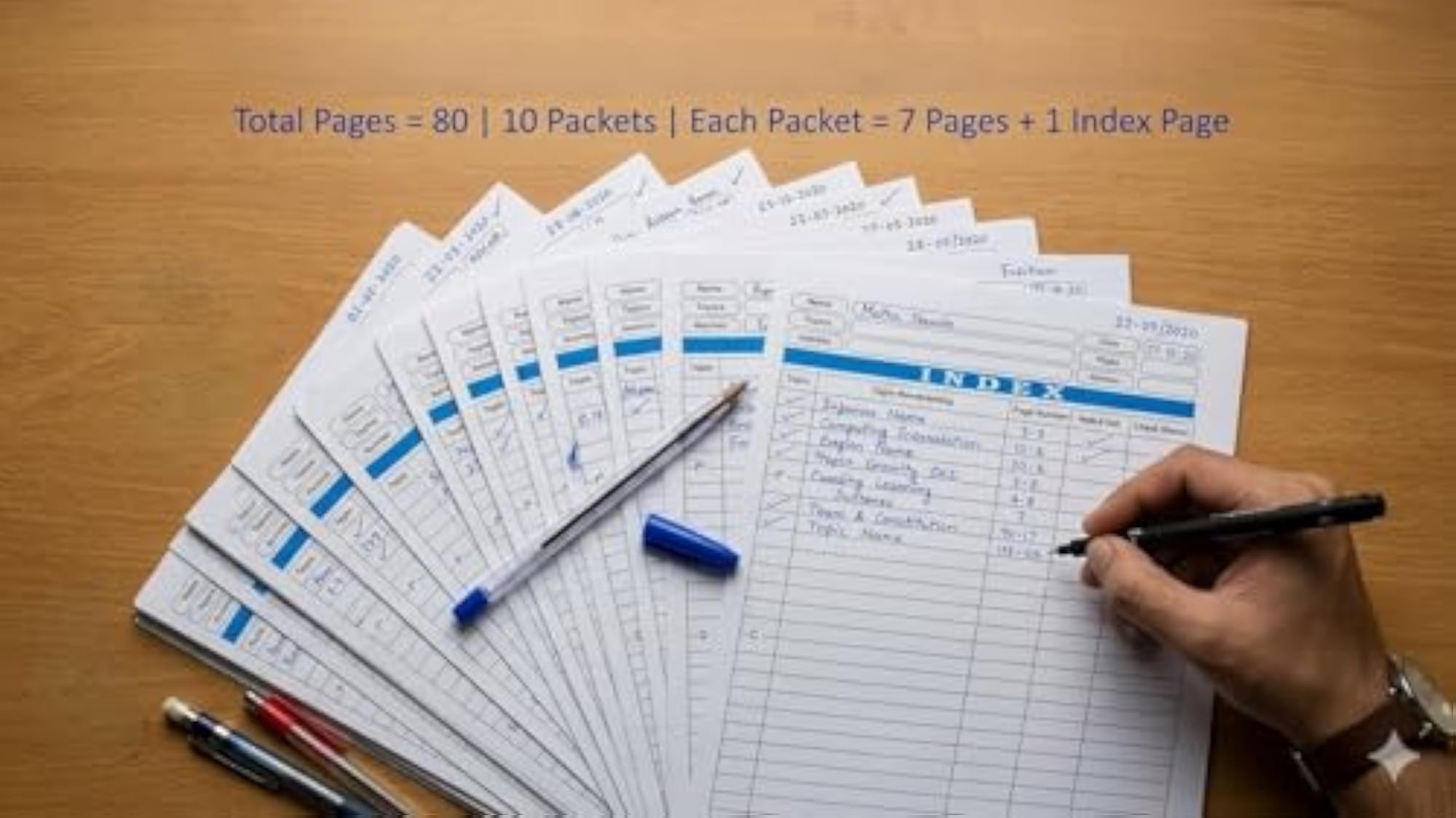Size One Side Ruled Pages - Assignment Sheets