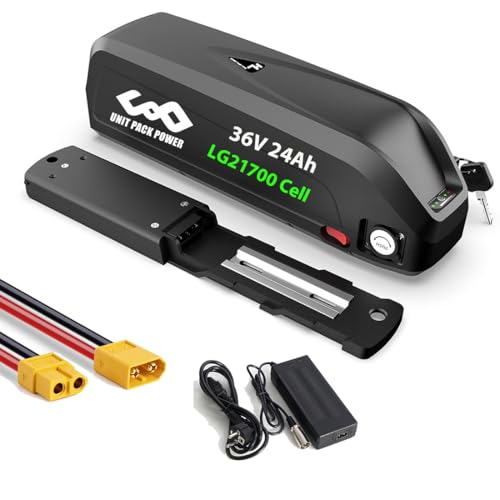 Batería de Bicicleta eléctrica 36v 24Ah 250W 500w - Batería de Iones de Litio Antes y después del Kit de Cubo de Bicicleta eléctrica - batería Ba-Fang LG4800 Cell