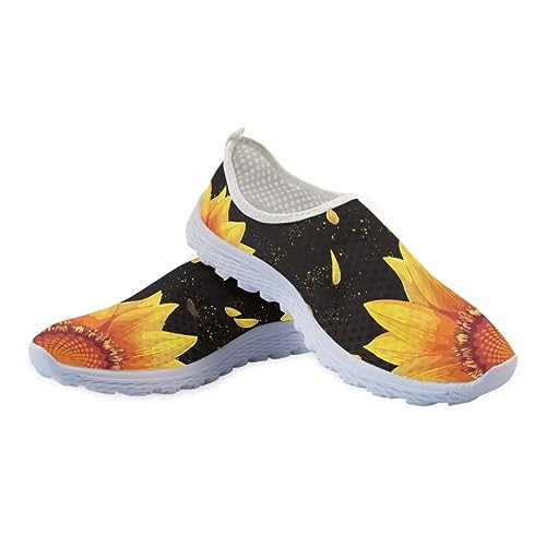 Jeiento Thanksgiving Running Shoes for Women&Men Comfort Footwear Trainers Mesh Shoes Slip-On Tennis Shoes for Hiking Walking Sports