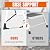 Jack Boss 3 Step Ladder, Folding Lightweight Step Stool with Wide Anti-Slip Pedal for Home, Office, Kitchen and Garage, Service Height 27.2 inch, 400 lbs Capacity
