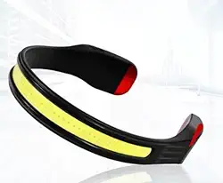 Lanterna de Cabeça Luz Vermelha Traseira Segurança Noturna Para Corridas Noturnas Pesca Ciclismo Caminhada Recarregável com 350 Lumens e 10 Horas de Uso 3 Modos de Iluminação Piscante Prova D'Agua