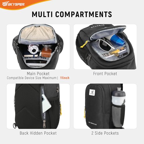 Bolso cruzado antirrobo SKYSPER ligero para senderismo miniatura 6