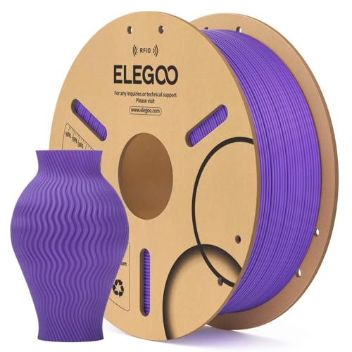 ELEGOO PLA 3D Printer Filament 1.75mm Purple 1KG, RFID PLA Filament