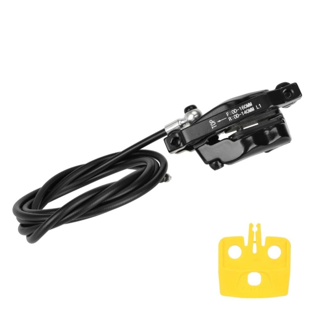 Kit de frein à disque à quatre pistons avec leviers Y5, 1350 mm + 2200 mm, conduites de frein pour scooter électrique pour adultes, avant gauche et arrière droit, noir doré (gauche + droite)