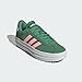 adidas Women's VL Court Sneaker, Preloved Green/Pink Spark/Ivory, 6.5