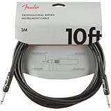 Fender シールドケーブル Professional Series Instrument Cable, Straight/Straight, 10', Black