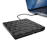 Sistemas compatibles: la unidad externa de CD/DVD para portátil funciona con Windows XP / 2003 / Vista / 7 / 8.1 / 10, Linux y todas las versiones de sistemas Mac OS, soporta cualquier PC, Ultrabook y Netbook.
