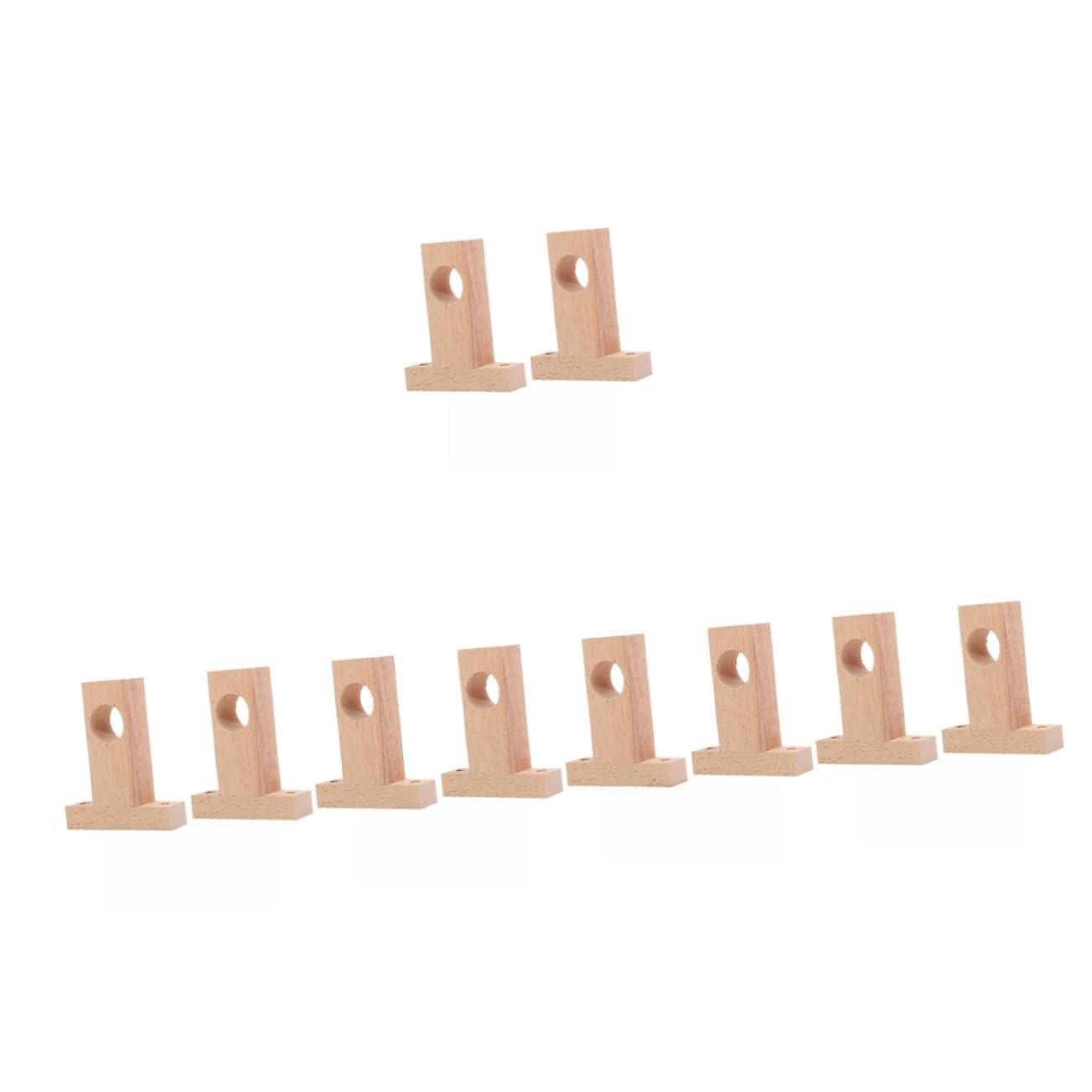 PRETYZOOM 10 Pcs Support De Poteau Romain Tringle À Rideau Rack Supports De Rideau Support De Rideau De Bain sans Perçage Supports De Tringle À Rideau Crochet D'Extrémité De Tringle À