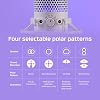 HyperX 519P0AA QuadCast S – RGB USB Condenser Microphone for PC, PS5, Mac, Anti-Vibration Shock Mount, 4 Polar Patterns, Pop Filter, Gain Control, Gaming, Streaming, Twitch, YouTube, Discord – White #5