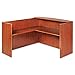 Alera ALE Valencia Series Reception Desk w/Counter, 71w x 35 1/2d x 42 1/2h, Cherry