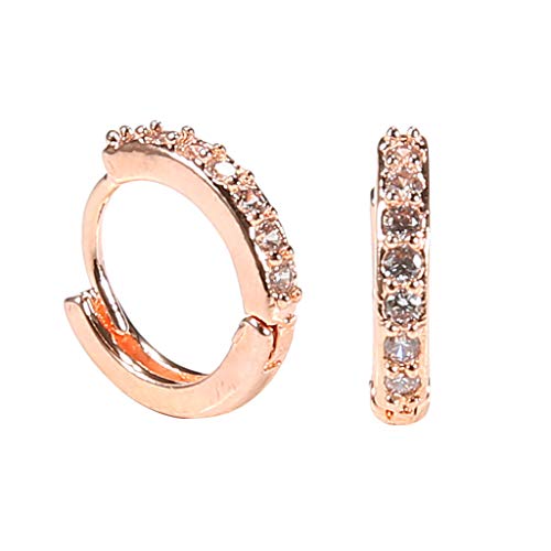 Preisvergleich Produktbild UINGKID Ohrstecker Mode Einfache Stilvolle Attraktive Frauen Sterling Silber Strass Creolen Diamant