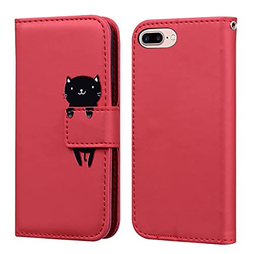 Norn Cover A Portafoglio Per IPhone XR Con Motivo Gatto Rosso – Custodia In PU E TPU Con Slot Porta Carte, Supporto Regolabile E Chiusura Magnetica - 5