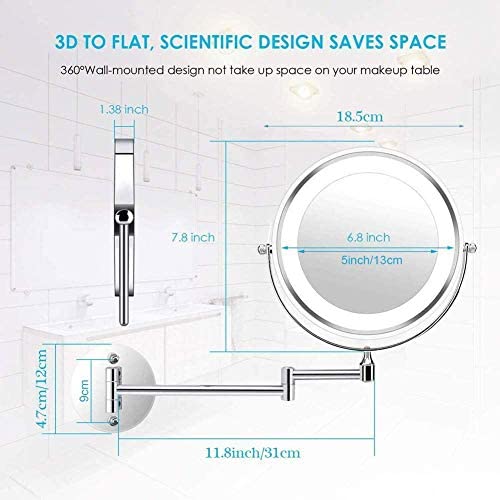 Miroir cosmétique touch screen haut de gamme avec verre de précision - 5
