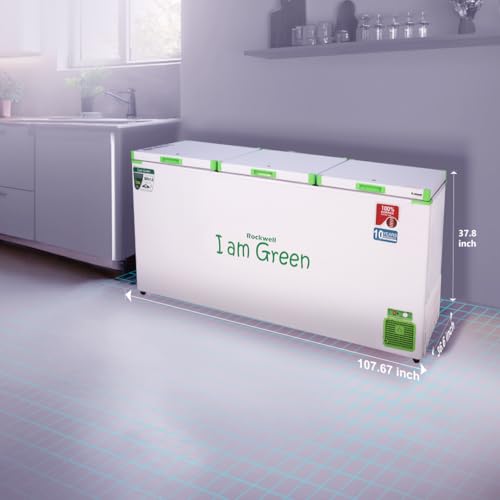 Image of Rockwell GFR1510F 1319L Large Deep Freezer, Commercial Storage Freezer, 100% Copper Coil | Energy Efficient -25C to -18C | Heavy Duty PUF Insulation