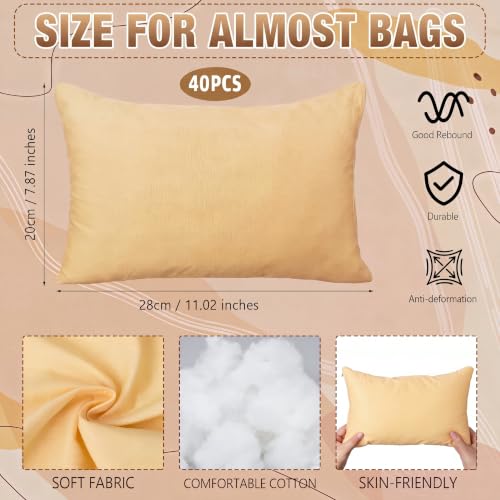 Image of Xuhal 40 Pcs Purse Insert Pillows Set Fillers to Keep Shape, Uniform, Gold