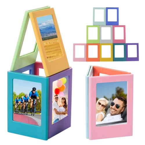 FOVIUPET 10 Colors Pack Magnetic Picture Frame for Polaroid Photos Instax Mini F