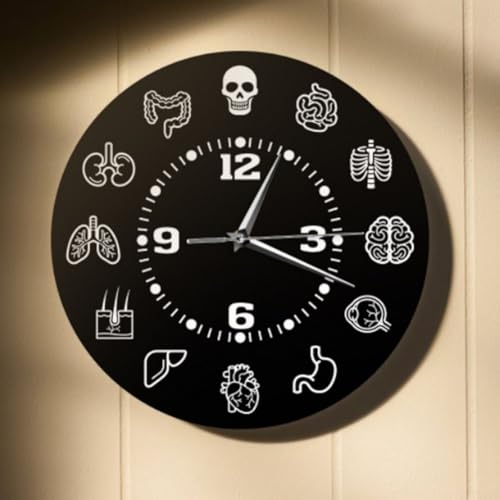 Orologio da parete educativo con formule matematiche, decorazione elegante per professionisti (A)