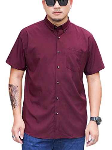 JIER Herren Große Größen Übergrößen Business Hemd Comfort Fit...