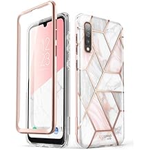 i-Blason Cosmo Series Slim Full-Body Stylish Protective Case for Samsung Galaxy A50/A50S, Marble Pink