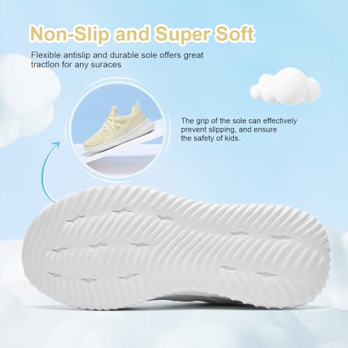 Image of nerteo Girls Shoes Slip on Boys Kids Sneakers Lightweight Tennis Running Walking Gym Fashion Shoes for Little Kid /Big Kid