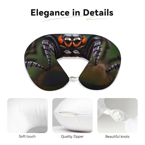 Almohada de viaje de espuma viscoelástica U-shaped Negra miniatura 3