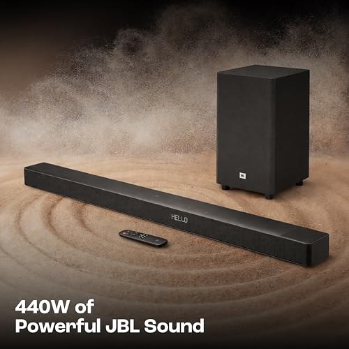 Image of JBL Cinema SB595 5.1 (3.1.2) Channel Soundbar with True Dolby Atmos, Wireless Subwoofer, HDMI eARC, Bluetooth Streaming, Centre Channel for Clear Dialogue, 440W