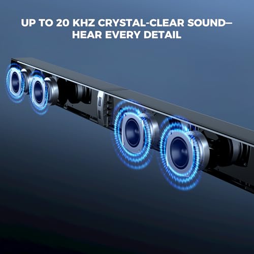 MZEIBO Sound Bar with Subwoofer,120W Soundbar for Smart TV Surround Sound Home Theater System Bluetooth 5.3 Audio Compatible with ARC, AUX, Optical - Image 5