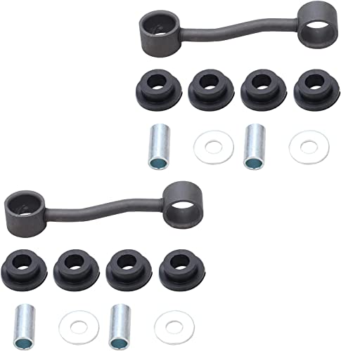 Image of Detroit Axle - 4pc Front End Control Arms Kit for Jeep Liberty 02-07, 2 Upper Control Arms & Ball Joint 2 Sway Bar End Links 2002 3003 2004 2005 2006 2007 Replacement