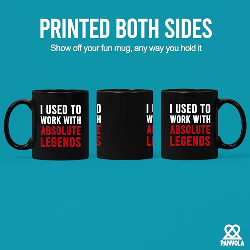 Image of Panvola I Used To Work With Absolute Legend Coworker Gifts Retirement New Job Goodbye Retired Colleague Ceramic Coffee Mug (11 oz, Black)
