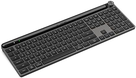 JLab Epic Wireless Keyboard, Black, 108 Keys, Multi-Device Toggle