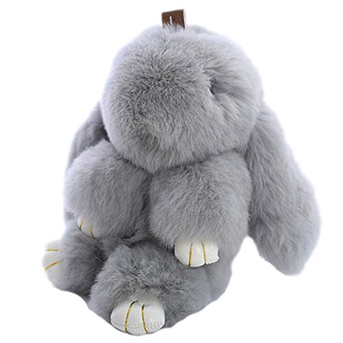 Snner Lapin en Peluche Porte-Clefs pour Les Femmes Pompons Porte-Clés Sac à Main Bagages Jouets Poupée pour Les Filles Belle Keyring