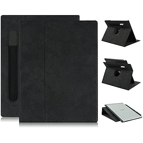 TOPCASE Case Compatible with Remarkable 2 10.3" 2020 Released,PU Leather Lightweight Stand Smart Folio Cover for Remarkable 2 Paper Tablet,Black Cover